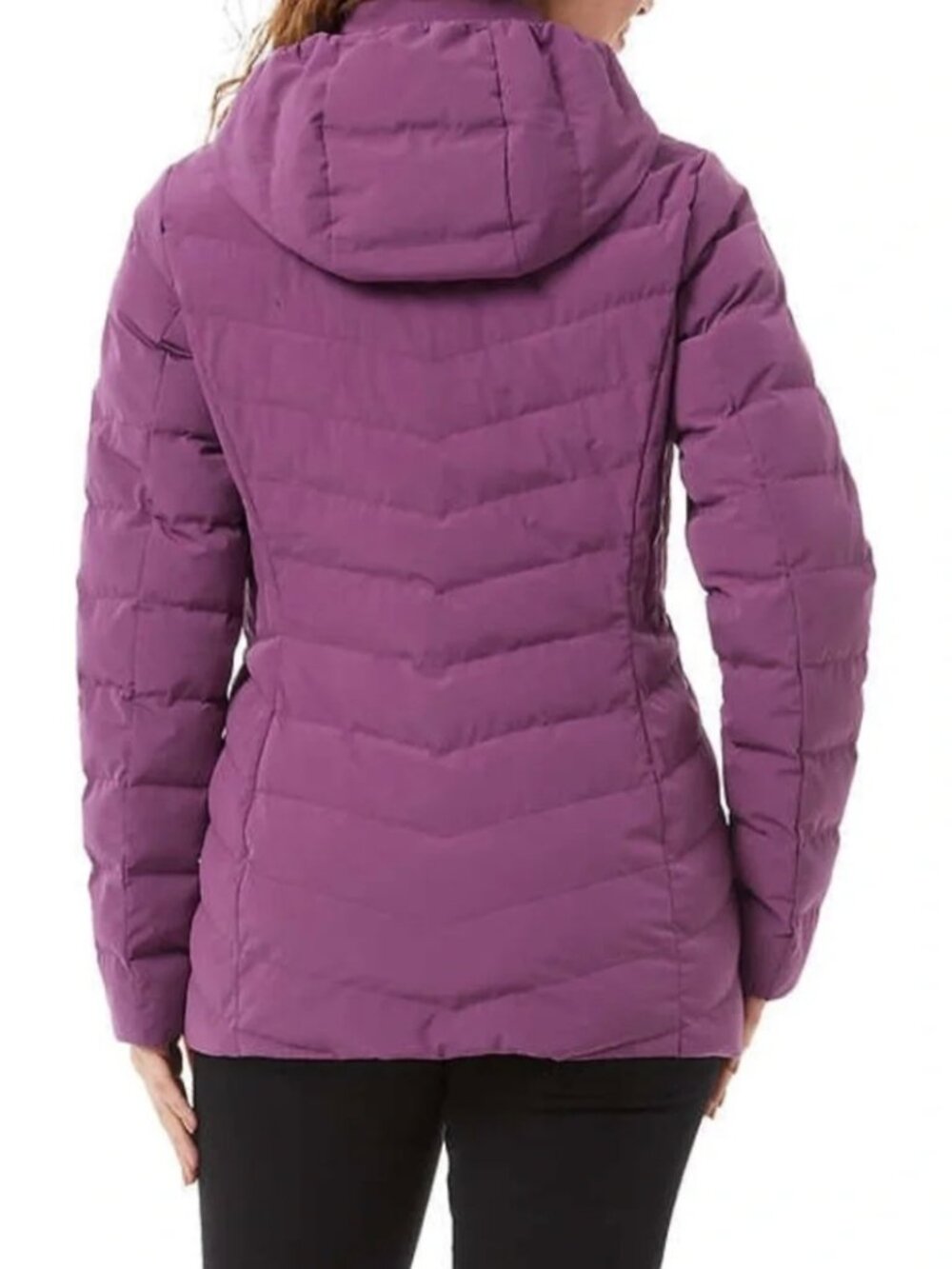 32 Degrees Women’s Hooded Puffer Jacket - Purple (Size S)